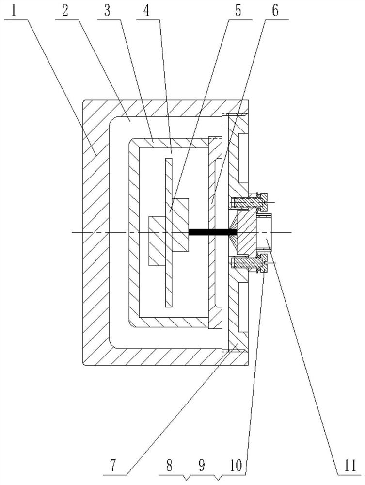 A kind of storage device and its preparation method of anti-large overload impact