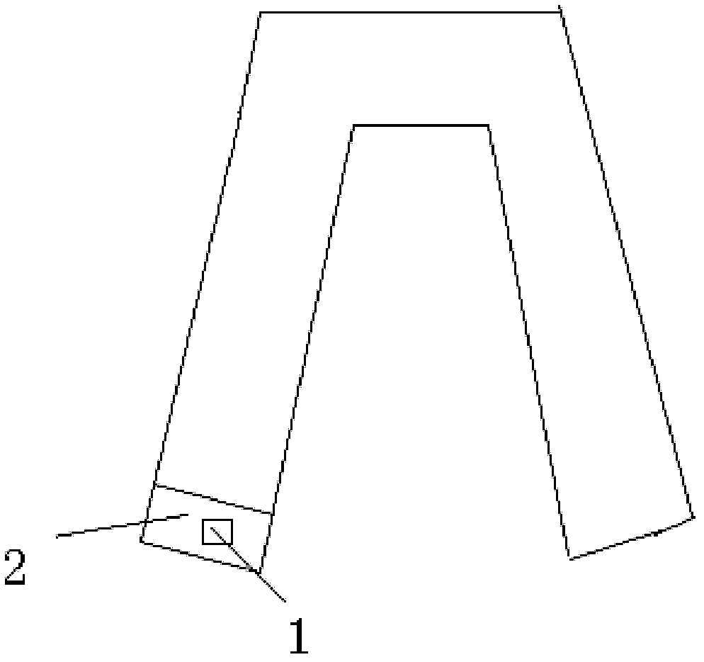 Trousers with positioning chip