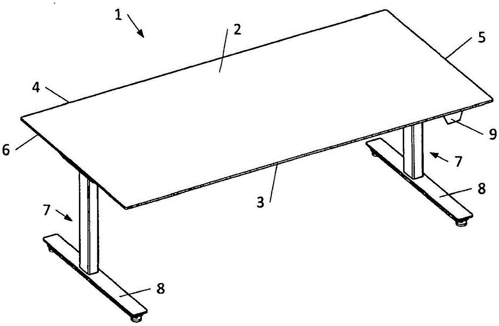 Supporting frame for a piece of furniture