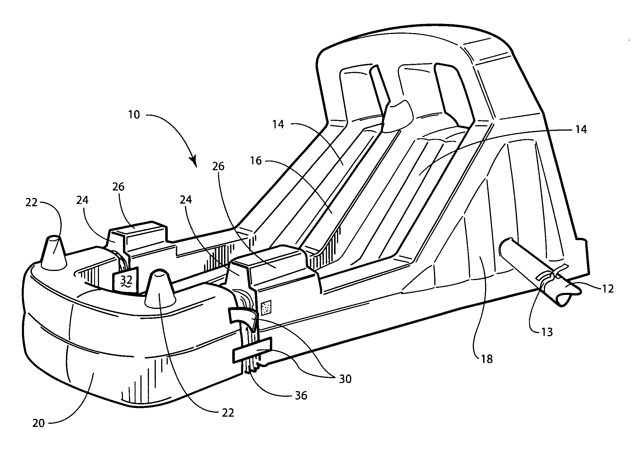 Inflatable and expandable slide and pool construction