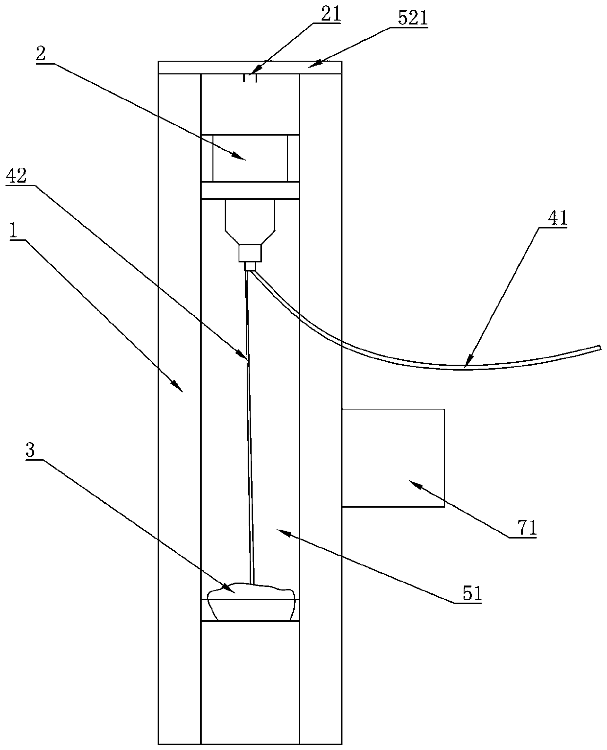 Pressure monitoring and adjusting device for external drainage system