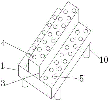 Chip removing guide rail for production equipment