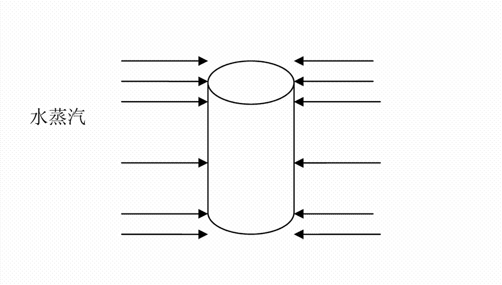 Steam treatment method for piston products