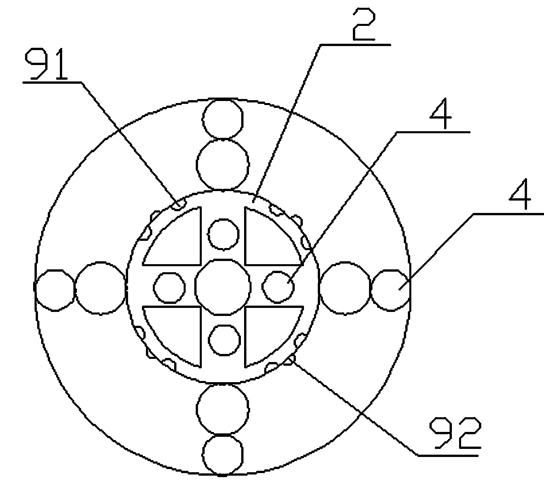 Drill bit for coal-mine gas extraction hole