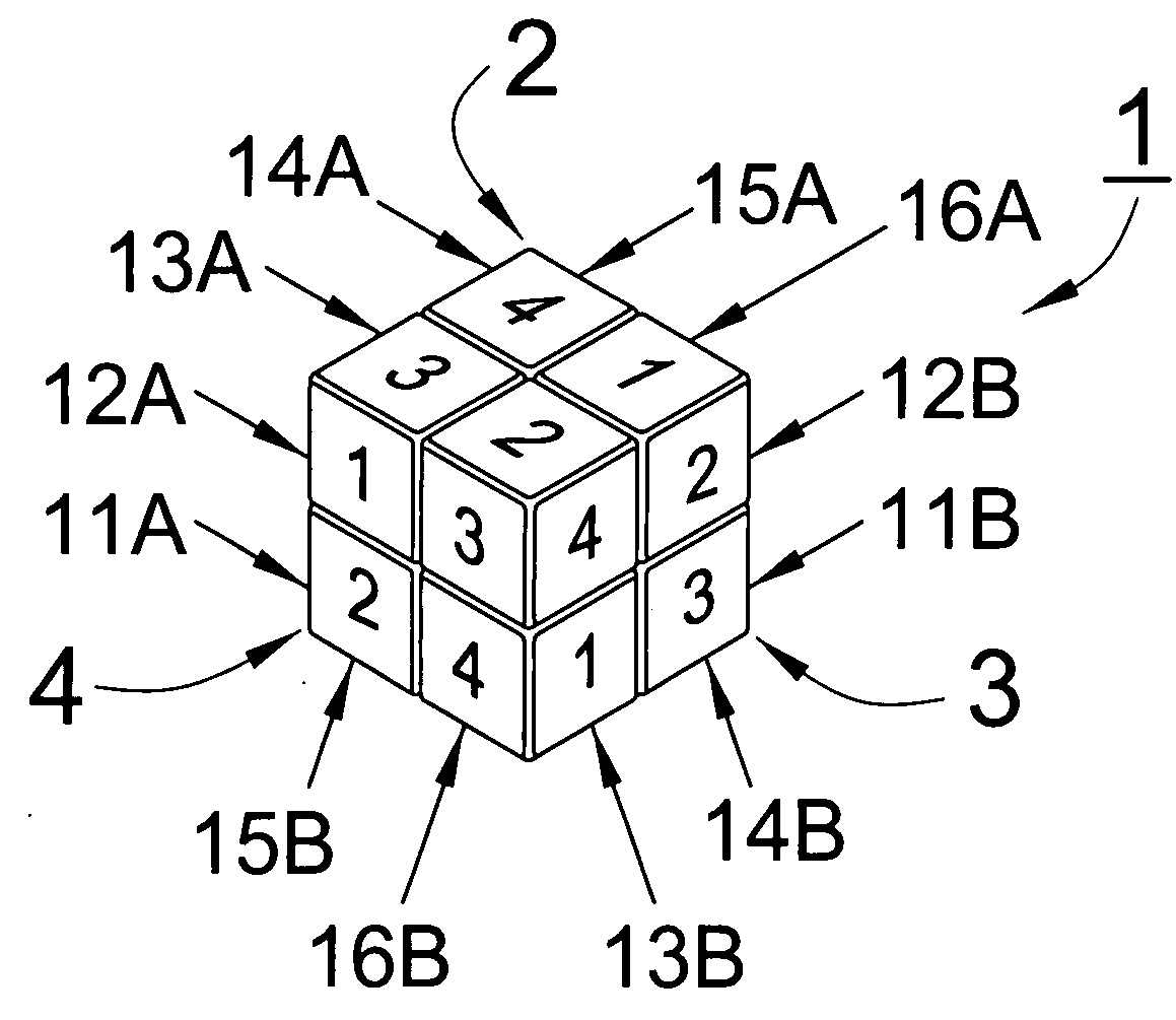 Three-dimensional logical cube