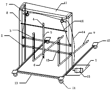 A metal central cabinet handcart switch mobile transfer device