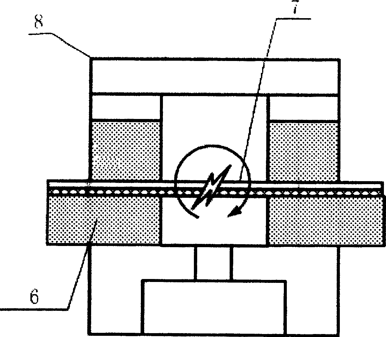 Micro internal combustion engine built-in resistor igniter and its making method