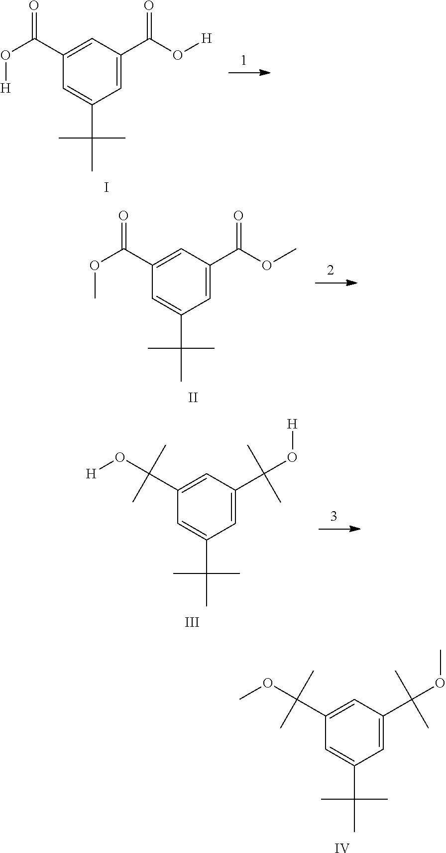 Synthetic methods pertaining to tert-butyl-benzene-based compounds