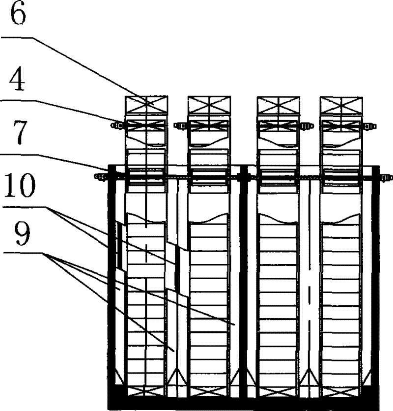 Water quality purification bacterium agent from mix fermentation production with multiple bacterials and production method thereof