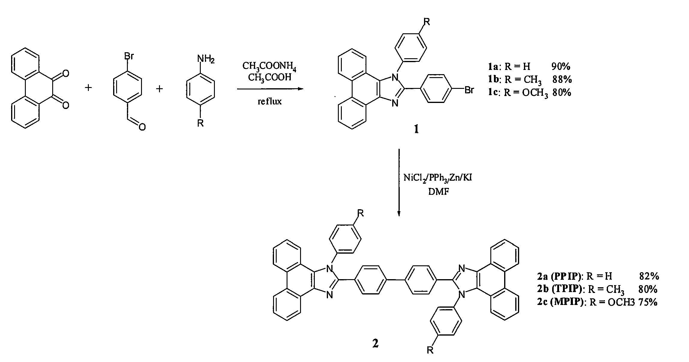 Bis-phenanthroimidazolyl compound and electroluminescent device using the same