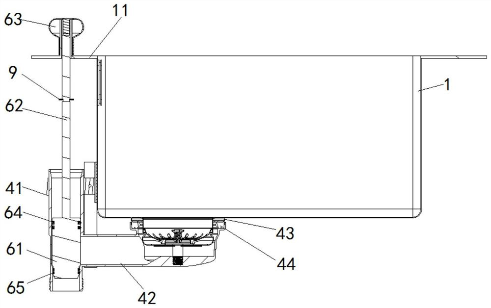 Anti-overflow structure and water tank