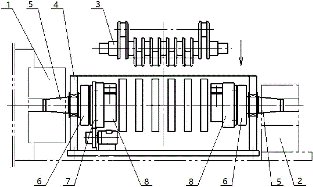 Crankshaft connecting rod shaft diameter processing tooling system