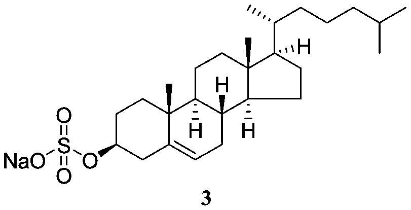 Preparation method of medicinal sodium cholesteryl sulfate