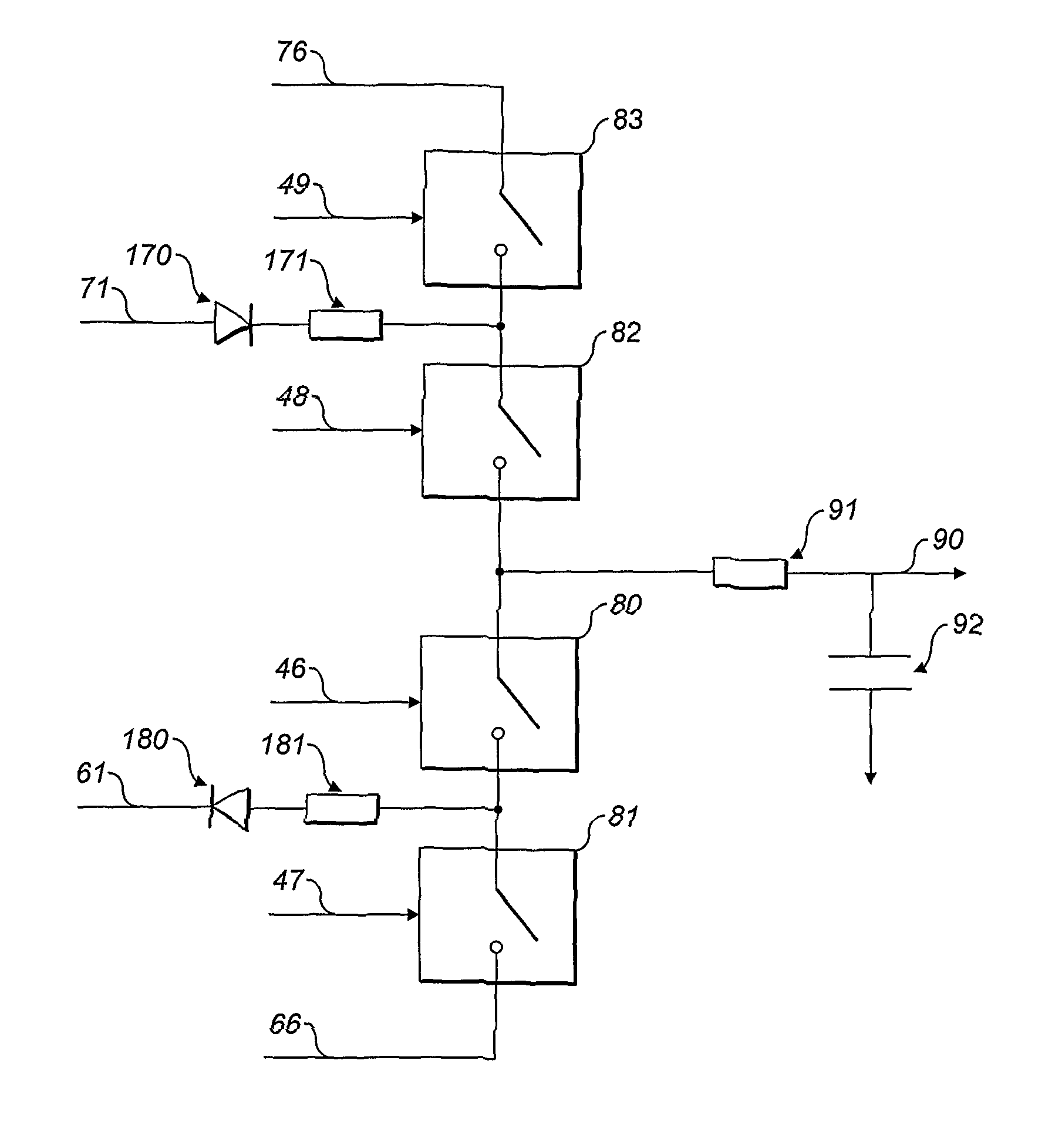 Mass spectrometer power sources with polarity switching