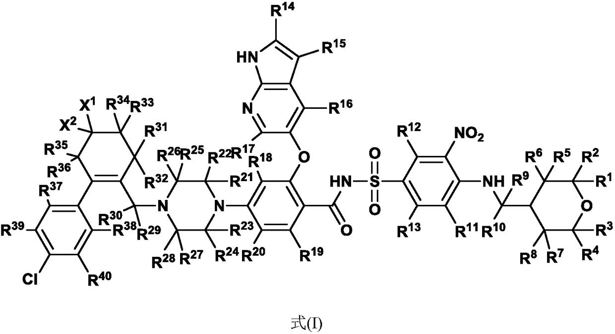 N-benzenesulfonyl benzamide compound for inhibiting Bcl-2 proteins as well as composition and application thereof