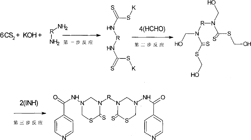 Isoniazid thiadiazine thione derivative