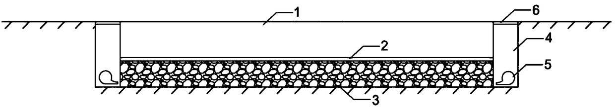 Airport runway structure applicable to permafrost regions