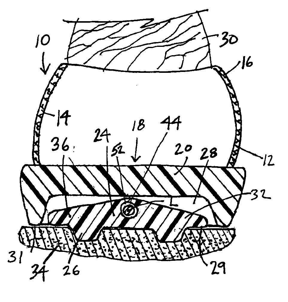 Sole structure with pivoting cleat assembly