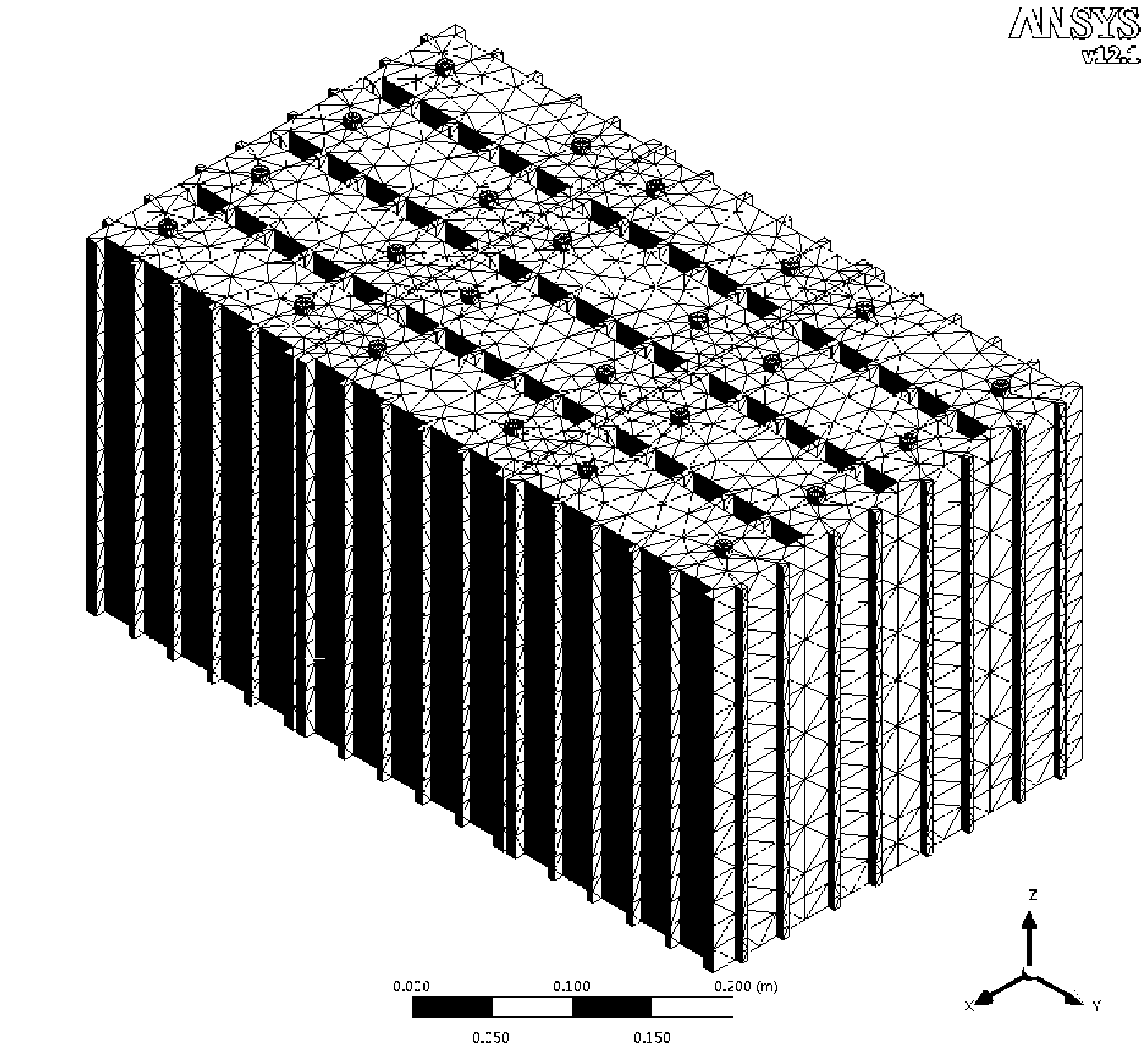 Finite element method-based storage battery thermal management analysis and optimization method