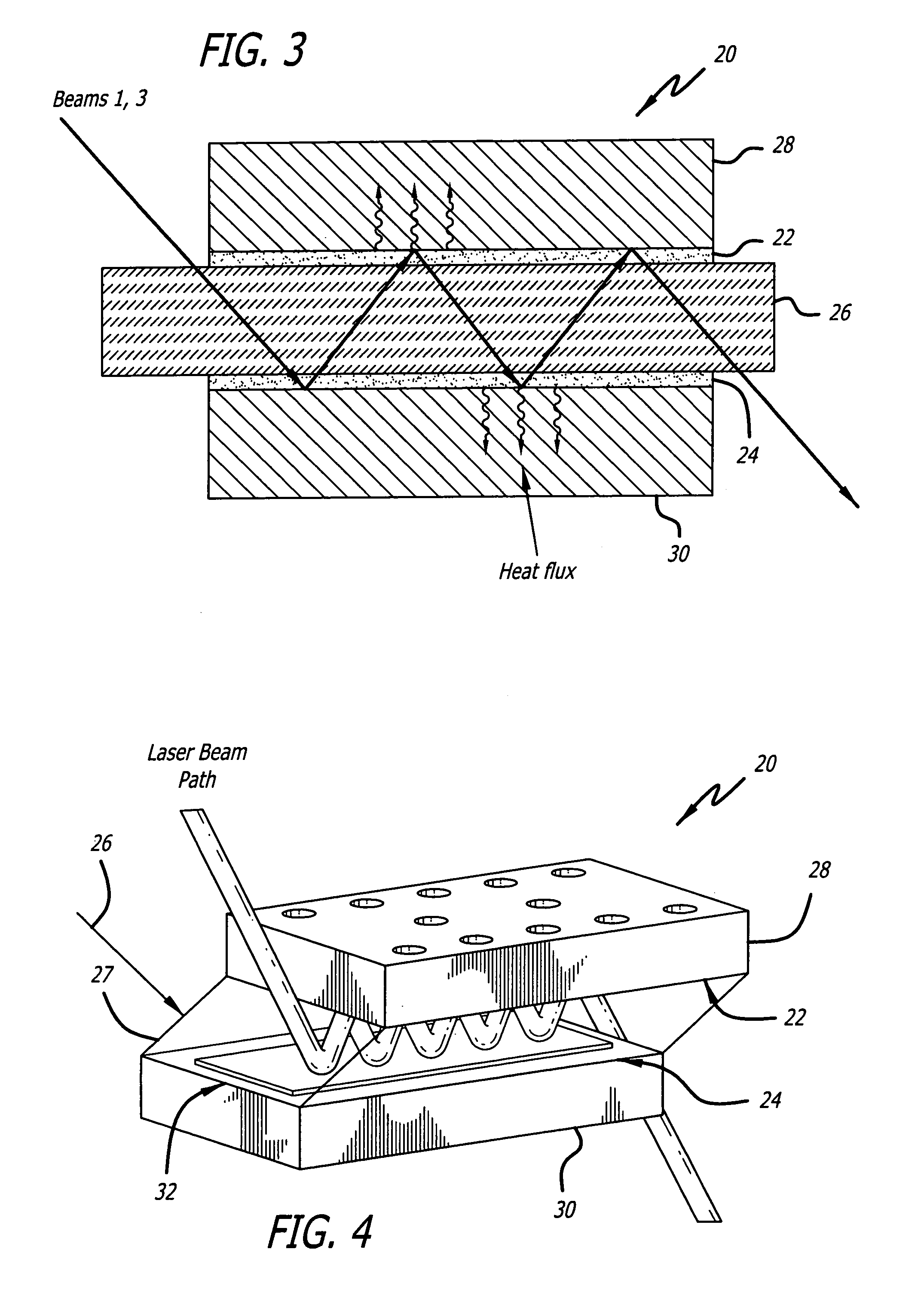 Conductively cooled liquid thermal nonlinearity cell for phase conjugation and method