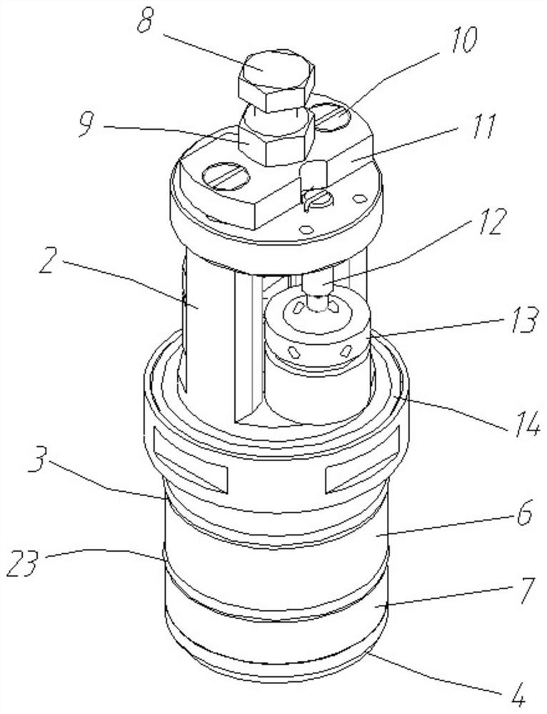 A panda deflection-maintaining stress rod fixing device