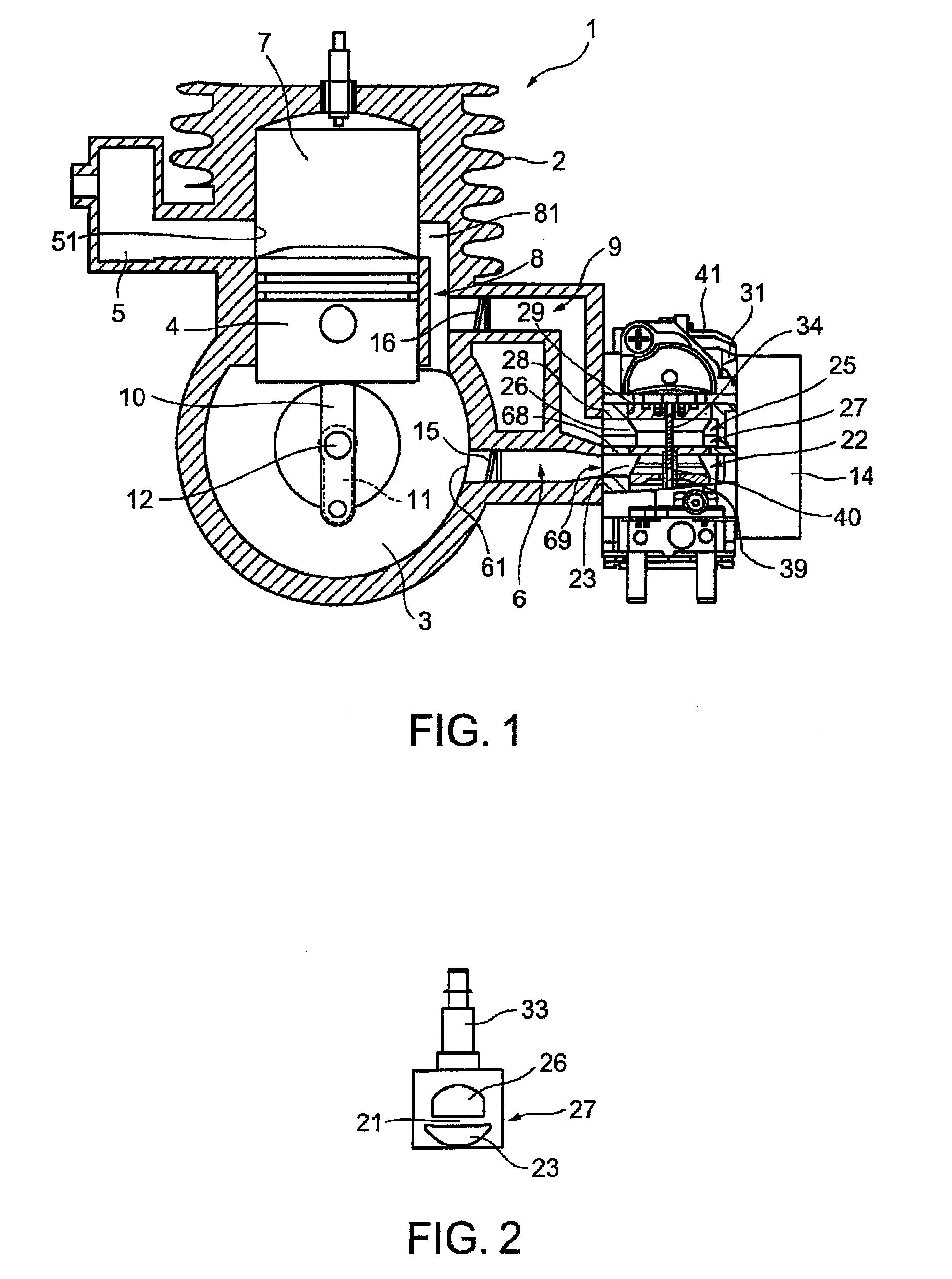 Carburetor for stratified scavenging two-cycle engine