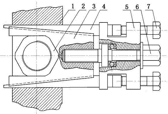 Bolt dismounting and mounting locking device