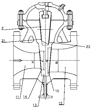 Wear-resistant and anti-scouring gate valve