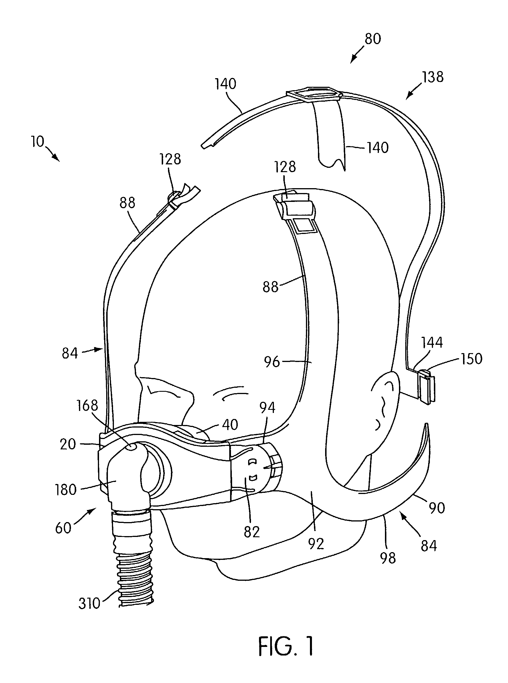 Ergonomic and adjustable respiratory mask assembly with frame