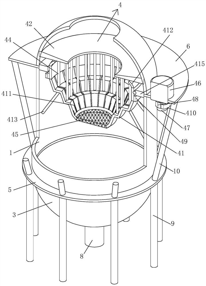 Coal crushing device with screening function