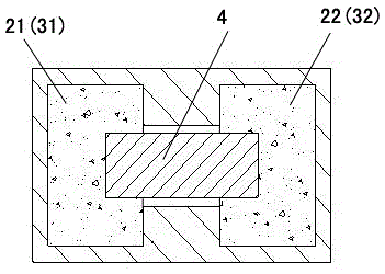 Thin structure of anti-pressure over-temperature protection element