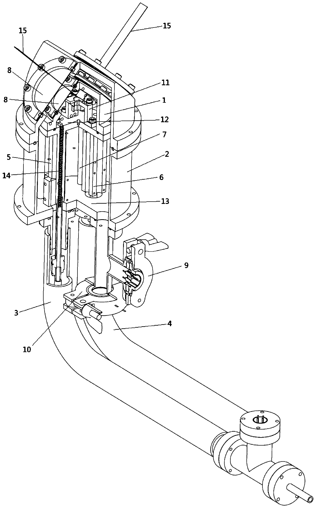 Low-temperature XRD testing device, testing equipment and testing system