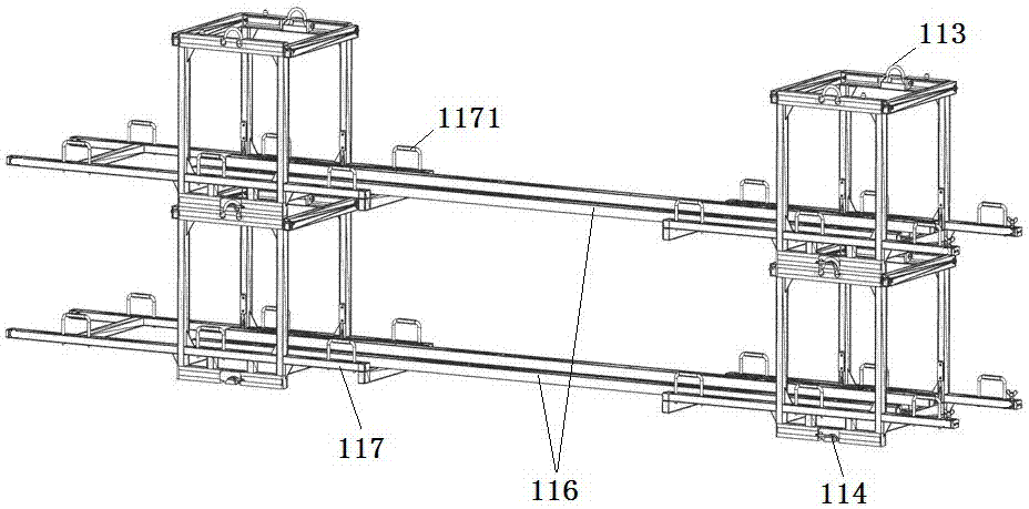 Sling body and combined stacking sling using sling bodies