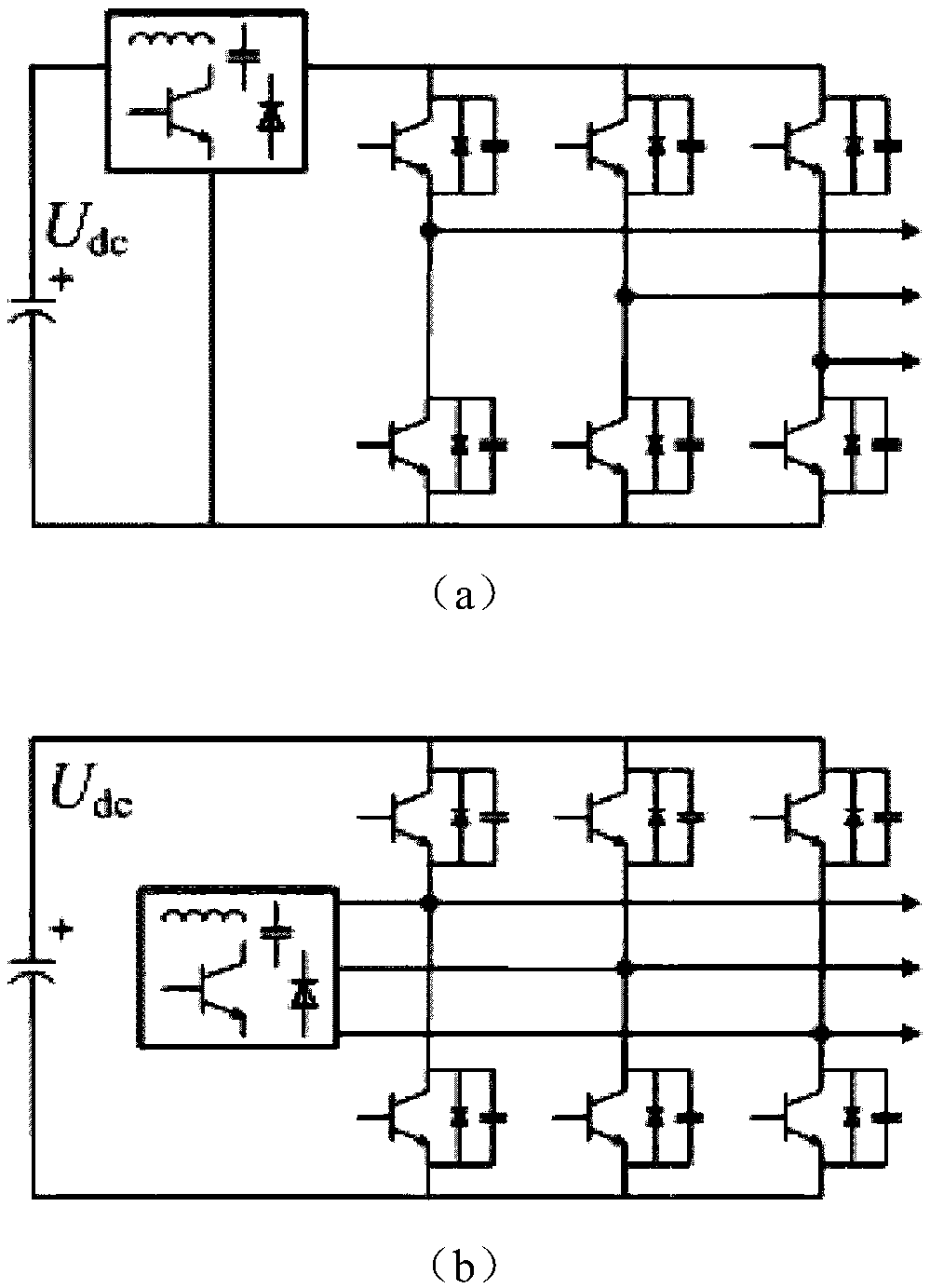 Soft-switch inverter circuit with constant common-mode voltage