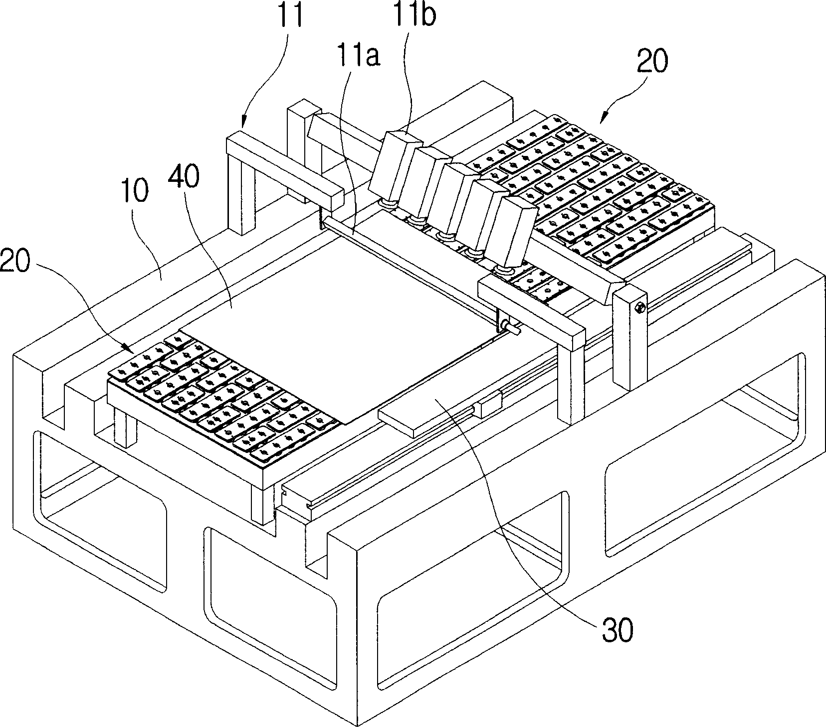 Plate glass transferring device