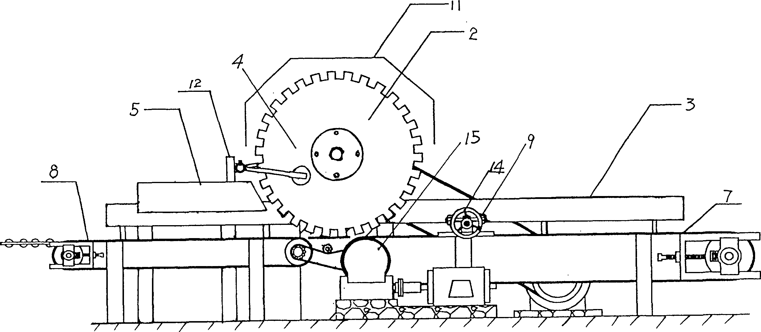 Vertical multi-saw blade combined continuous cutting machine for stone