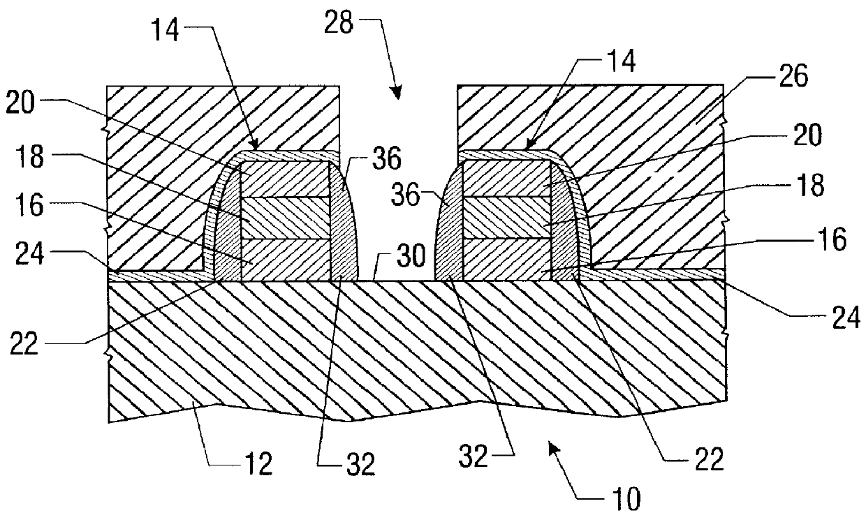 Semiconductor structure useful in a self-aligned contact having multiple insulation layers of non-uniform thickness