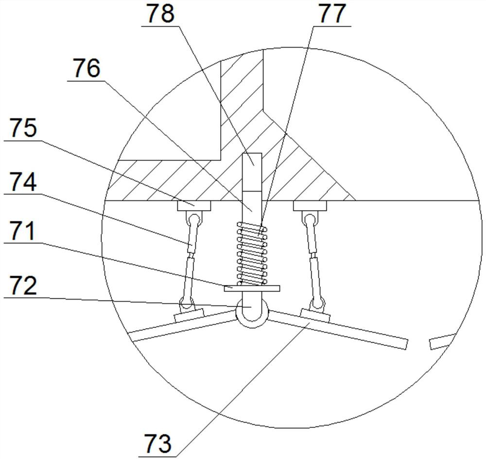 An automatic treatment device for gypsum powder dust