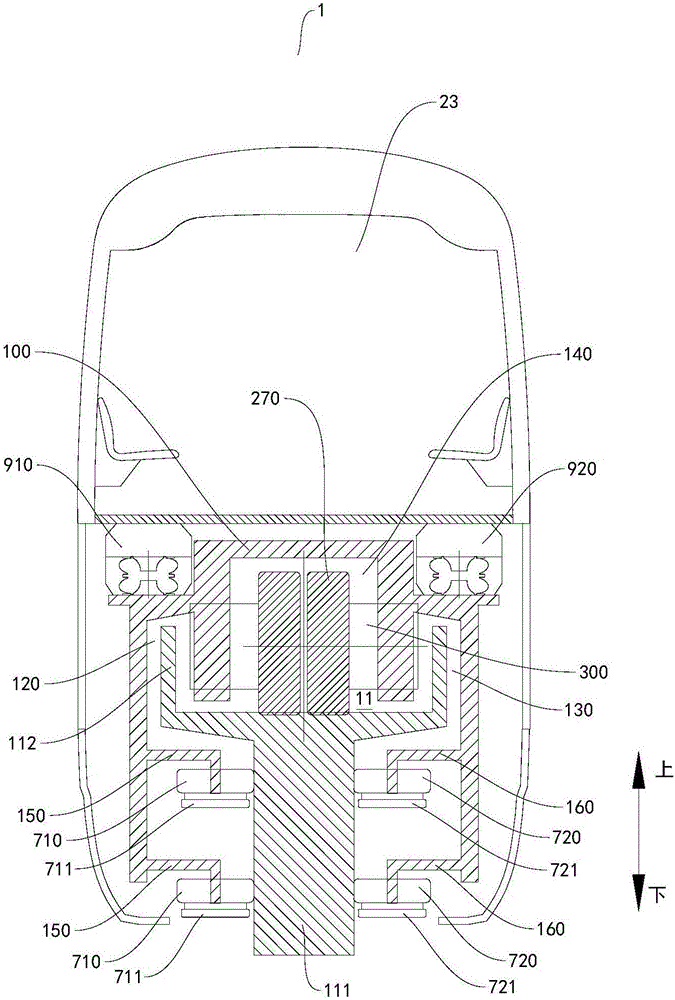 Bogie and rail route vehicle with bogie and rail route traffic system