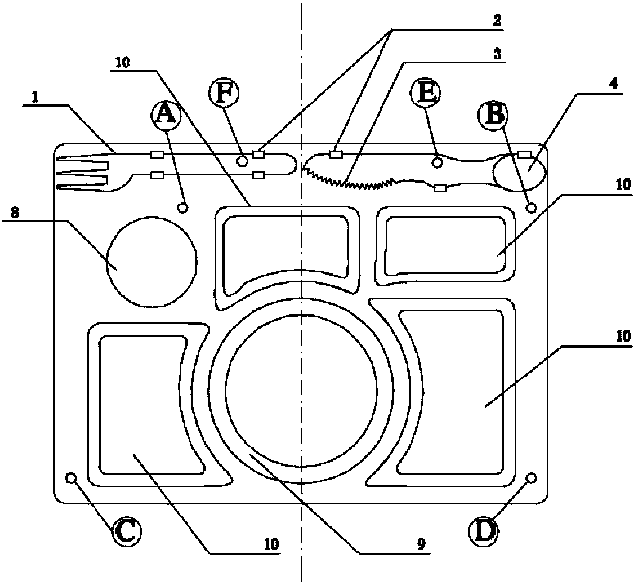 Tray holder, tableware used by matching with tray holder and using method of tray holder