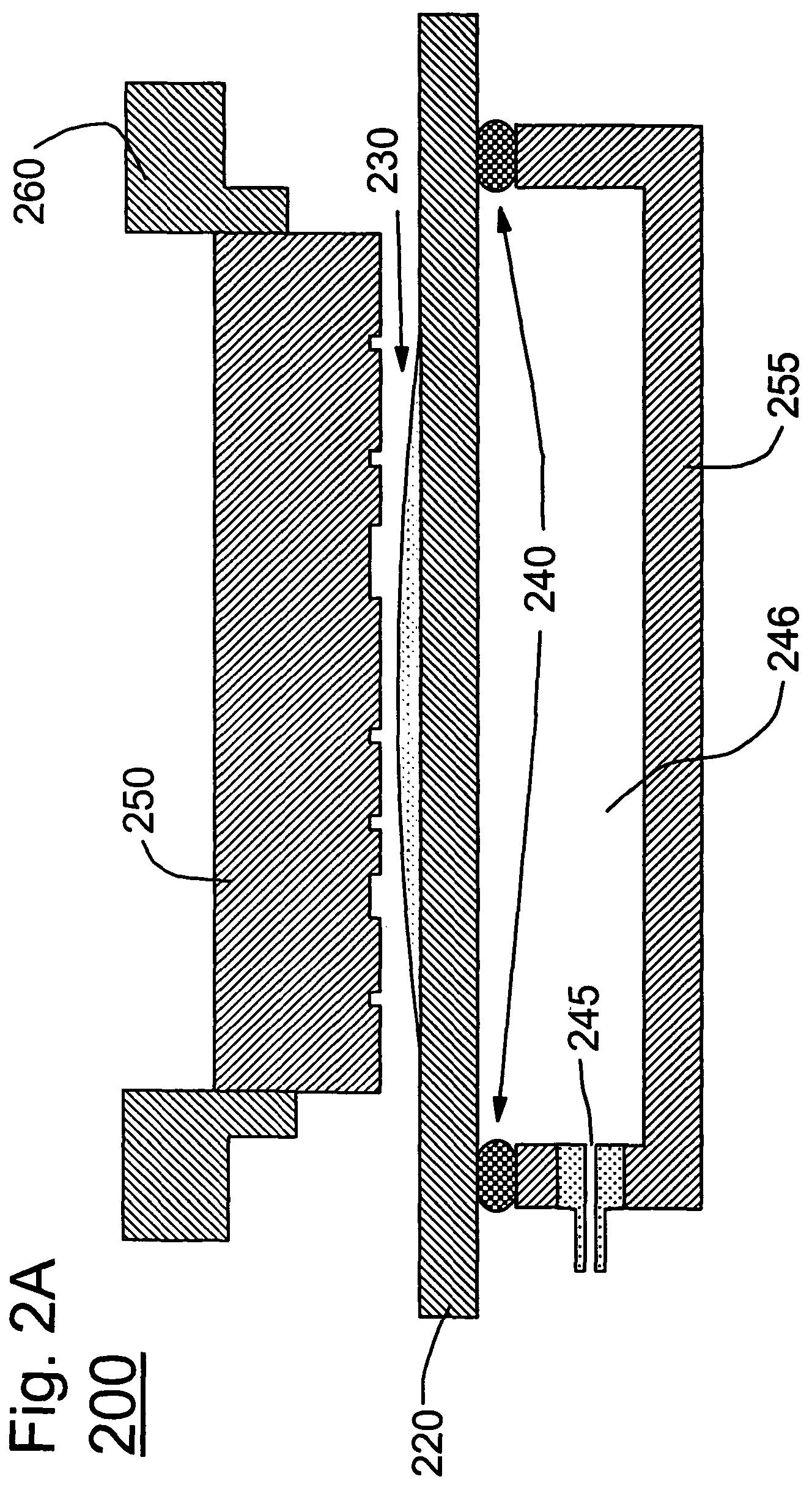 Pneumatic method and apparatus for nano imprint lithography having a conforming mask