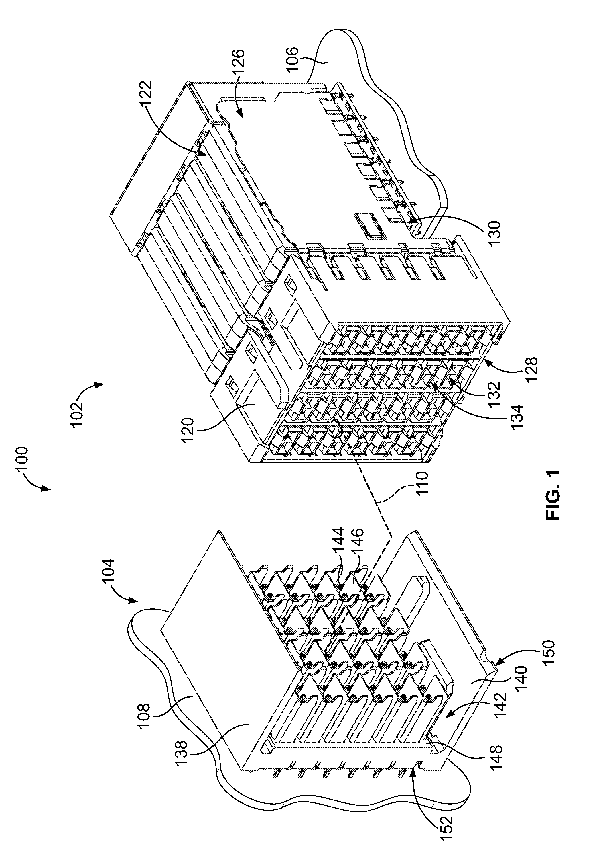 Grounding structures for a receptacle assembly