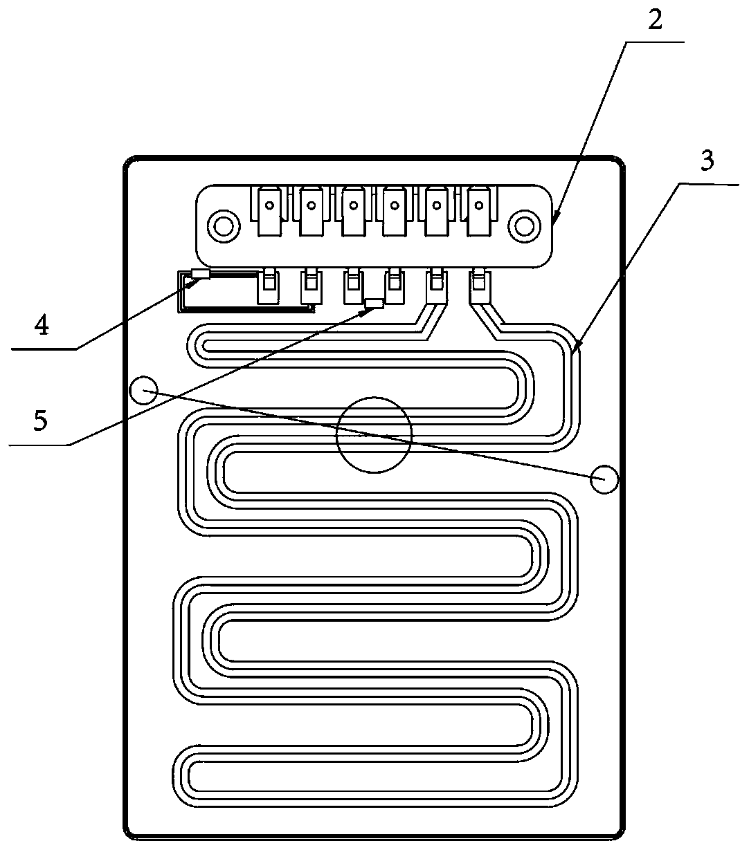 Thick film heater and dry burning identification method thereof