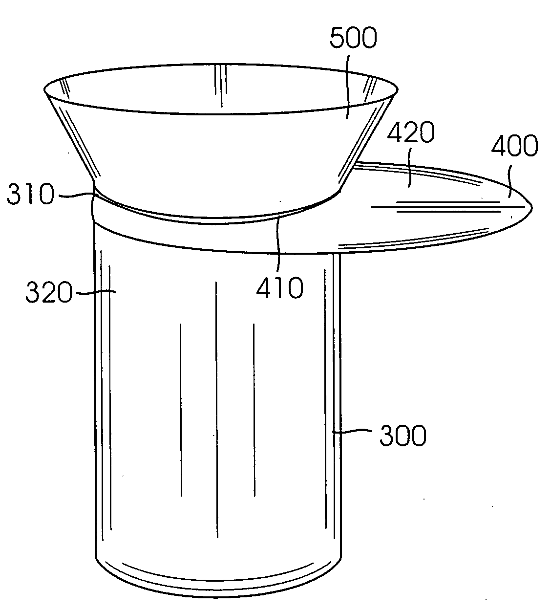 Apparatus for manually retaining a urine cup while providing a urine specimen