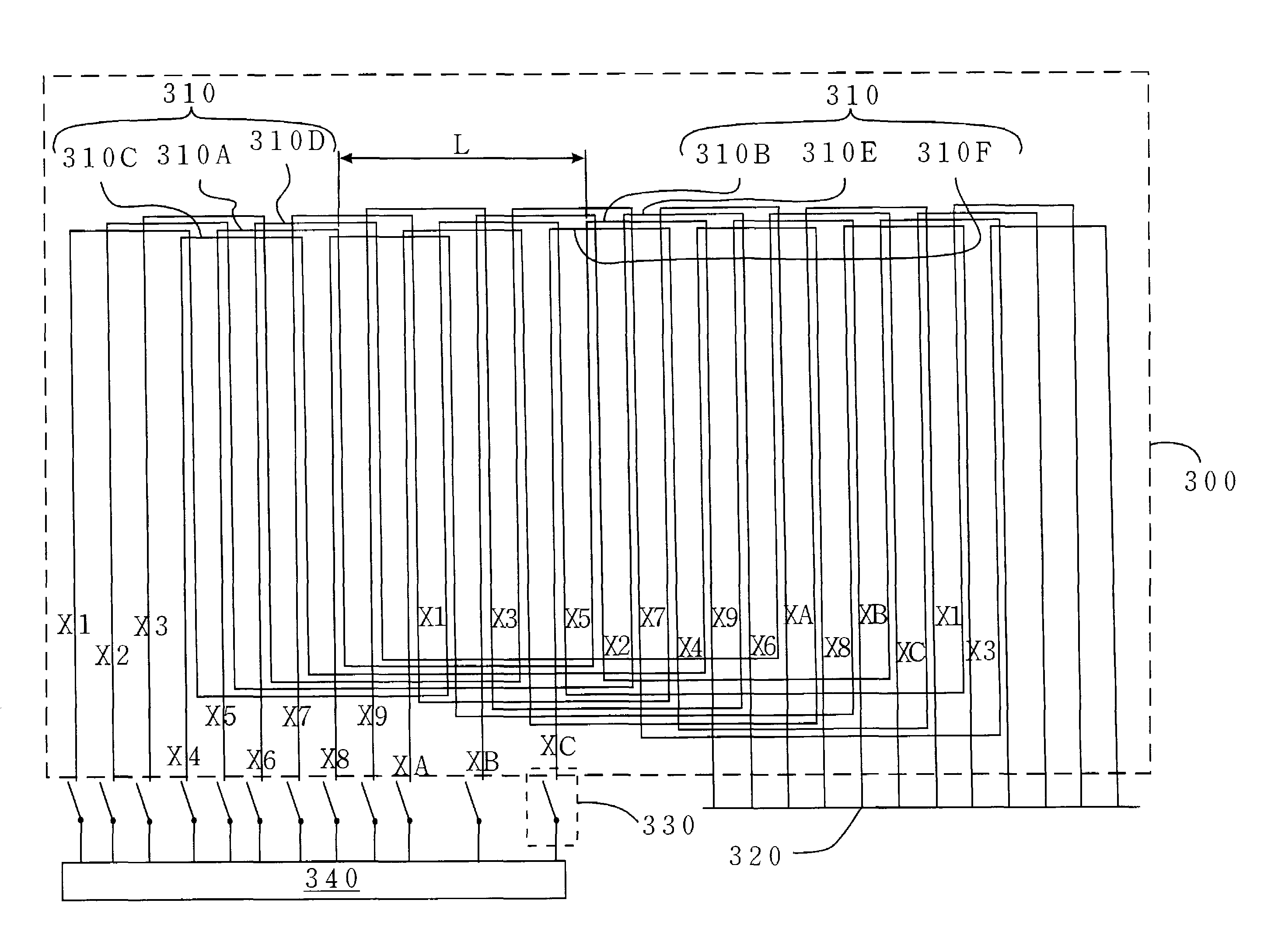 Electromagnetic inductive system with multi-induction loop layout and battery less pointer device and its method for locating the coordinate