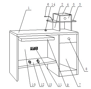 Improved computer desk