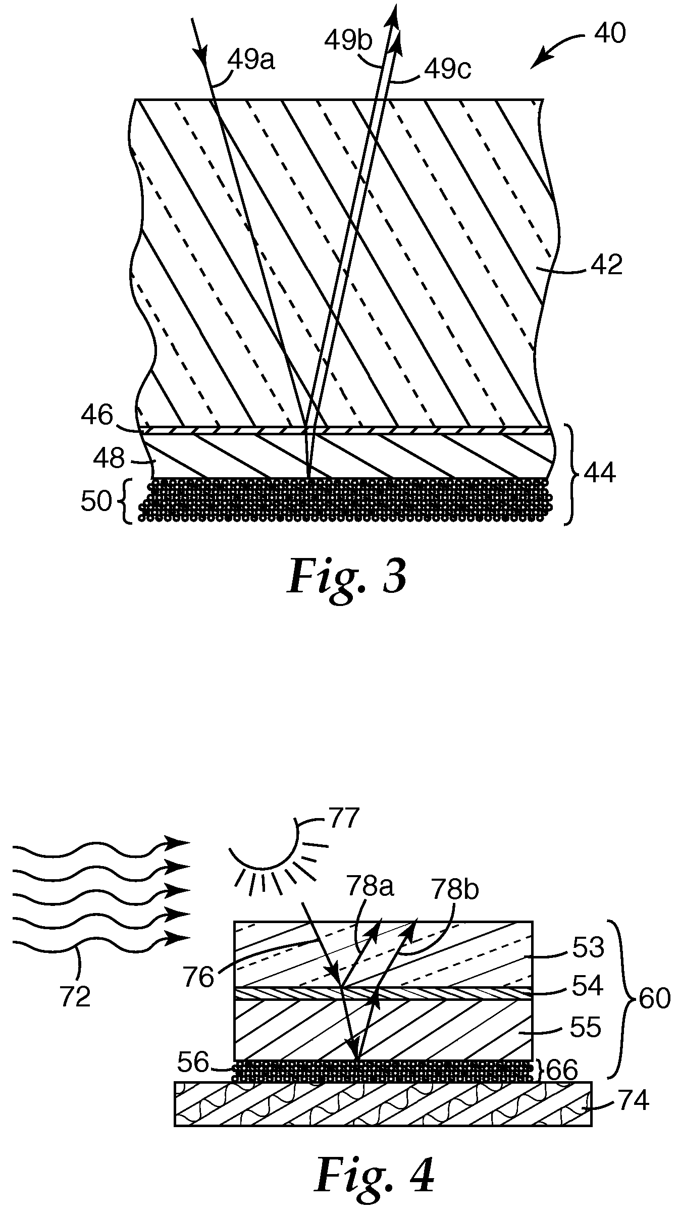 Permeable nanoparticle reflector