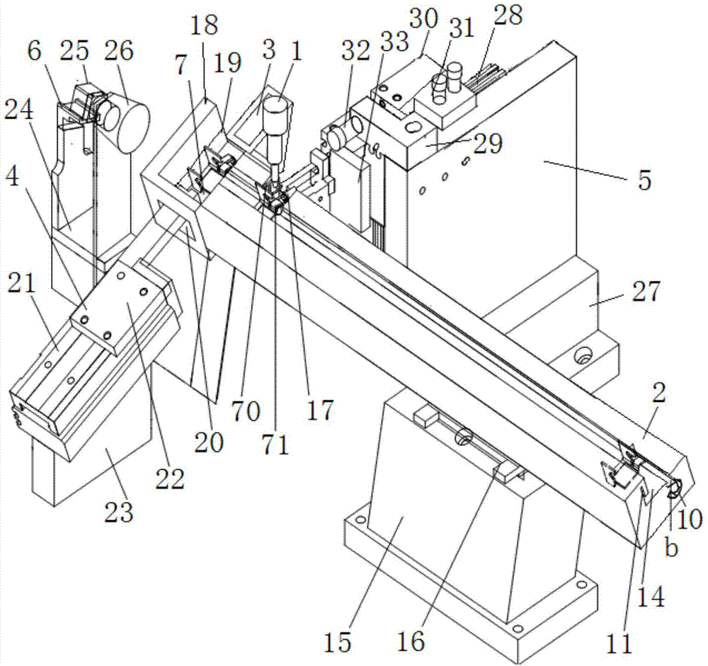 Processing and detecting system for coil bracket of miniature circuit breaker