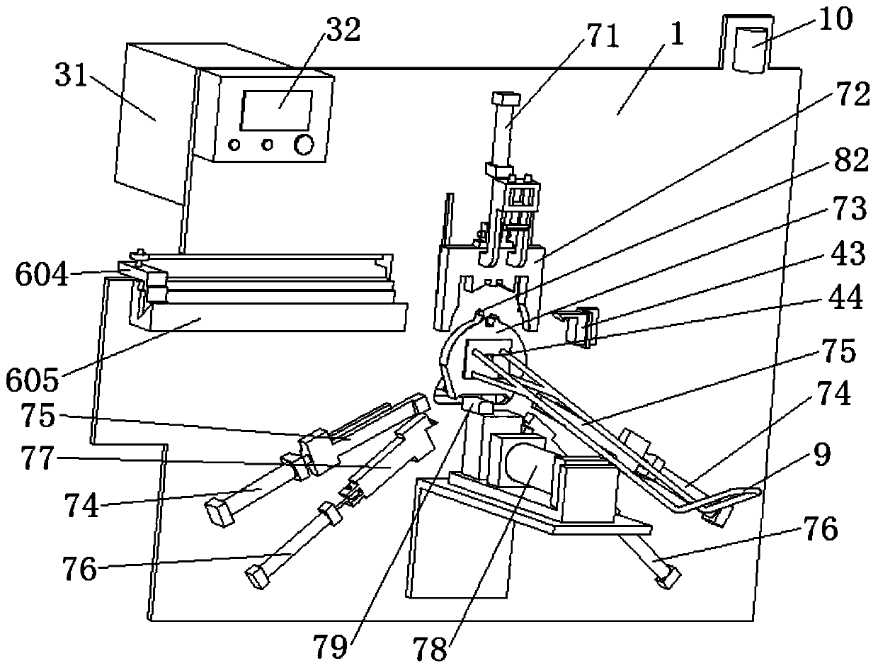 Full-automatic intelligent steel wire handle forming machine