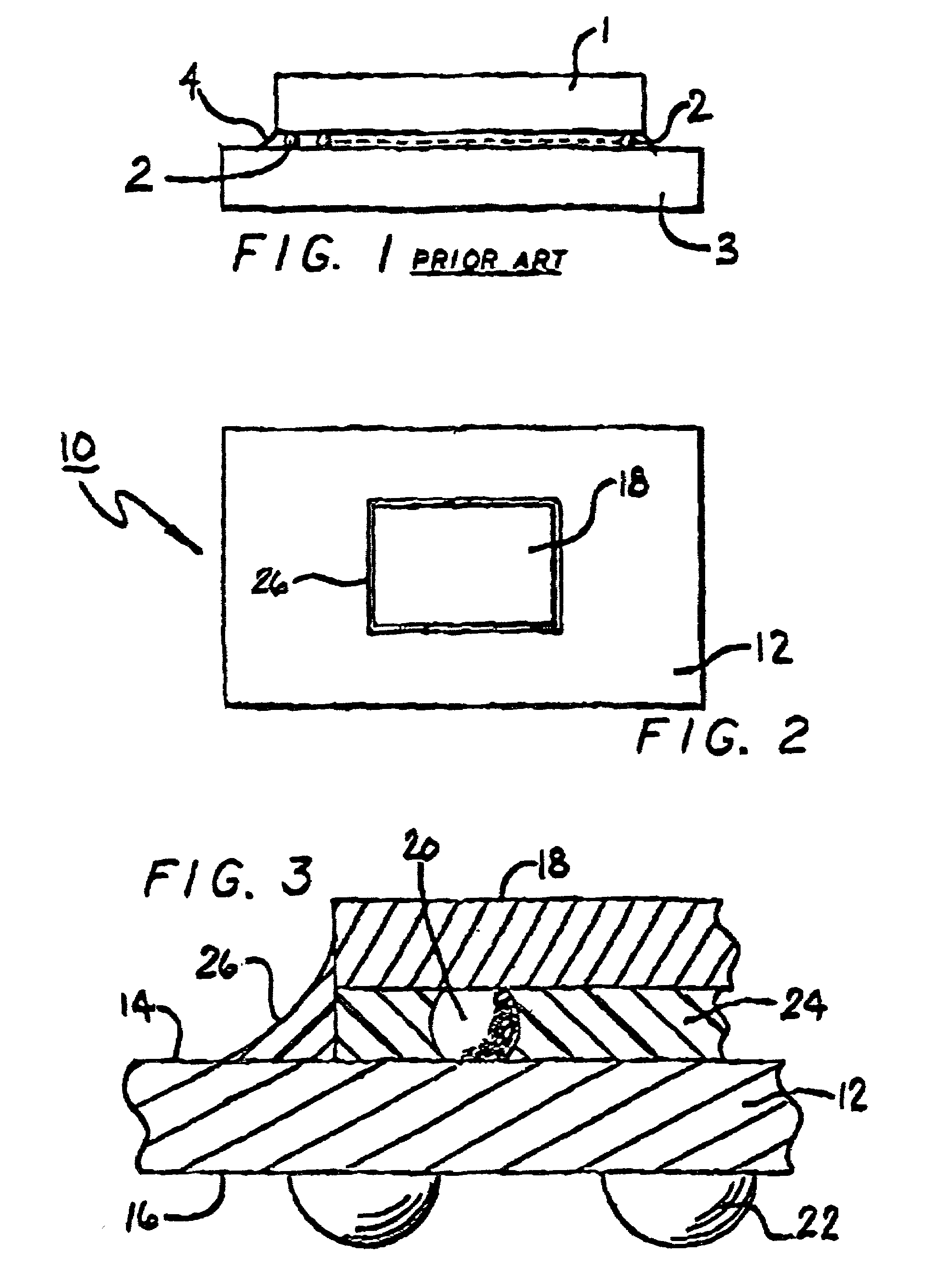 Controlled collapse chip connection (C4) integrated circuit package which has two dissimilar underfill materials